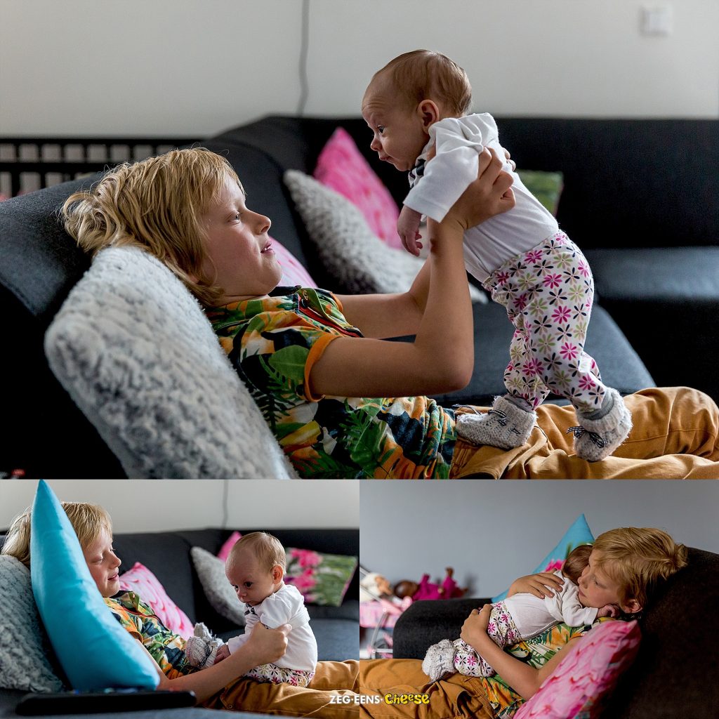 Lifestyle newbornfotografie