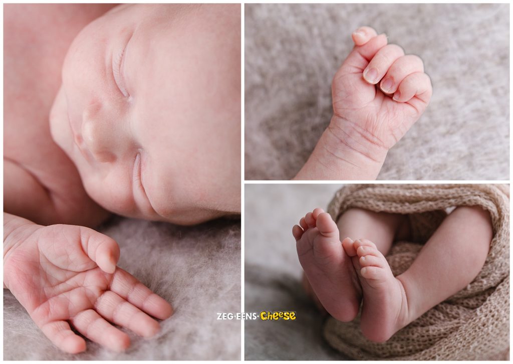 Newbornfotoshoot studio Rotterdam strand thema