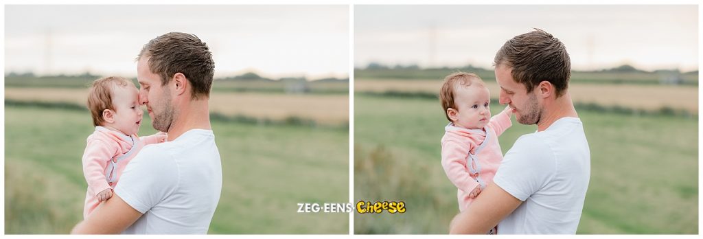 familyfotoshoot met papa